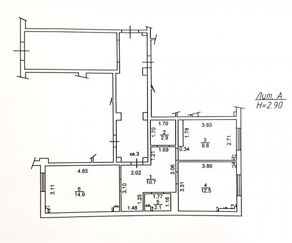 2-комн квартира, 55 м², р-н Российский п (№122736)