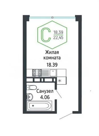 Видеообзор объекта недвижимости недоступен, показано изображение