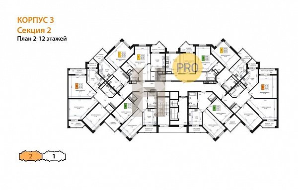 3-комн. квартира, 102.84 м², ЖК Сегодня (№133365)