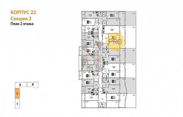 1-комн. квартира, 86.6 м², ЖК Самолет-4 (№132065)