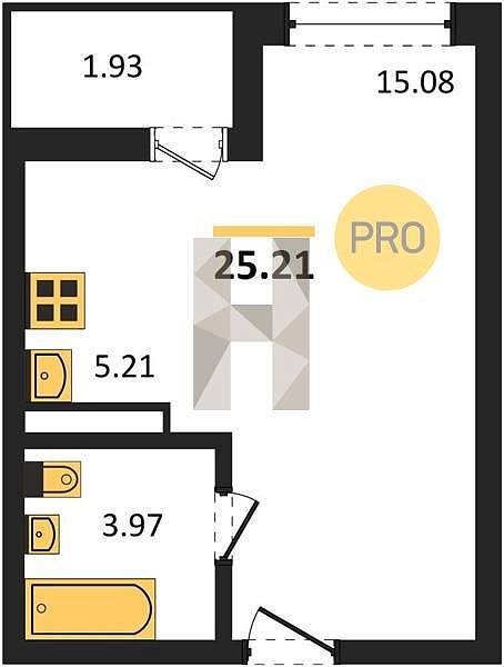 Продается Студия, 25.21 м², ЖК Архитектор, 