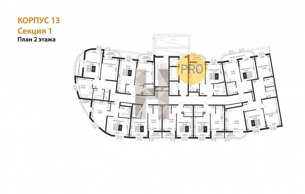 3-комн. квартира, 78.05 м², ЖК Фонтаны (№132324)