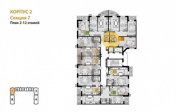 1-комн. квартира, 37.59 м², ЖК Дружба (№133840)