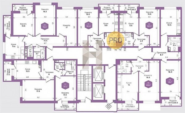 1-комн. квартира, 43.5 м², ЖК Жилой квартал Бауинвест (№133202)