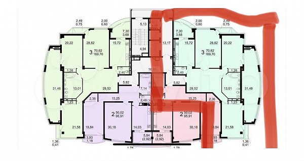 4-комн квартира, 170 м², р-н Центр (№124260)