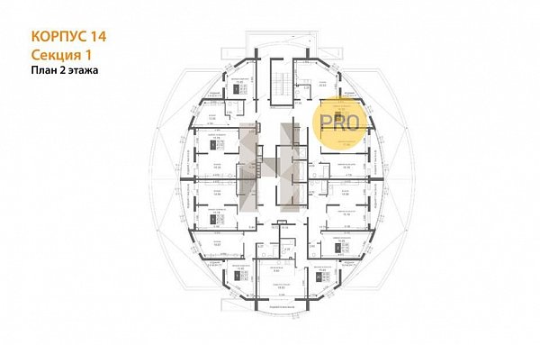3-комн. квартира, 105.57 м², ЖК Фонтаны (№132332)