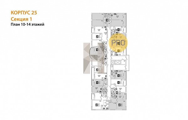 2-комн. квартира, 55.6 м², ЖК Самолет-5 (№132214)