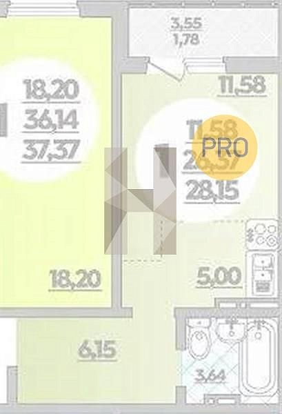 Продается Студия, 28.15 м², ЖК Восточно-Кругликовский,
