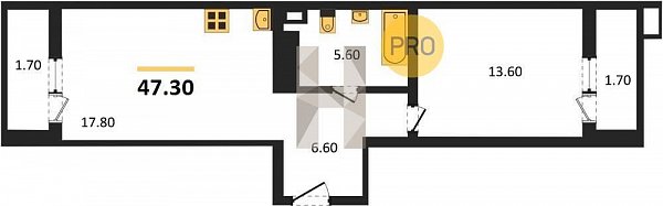 Продается 1-комн. квартира, 47.3 м², ЖК СказкаГрад, 