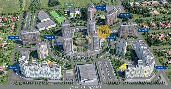 1-комн. квартира, 50.8 м², ЖК Зеленодар (№132784)