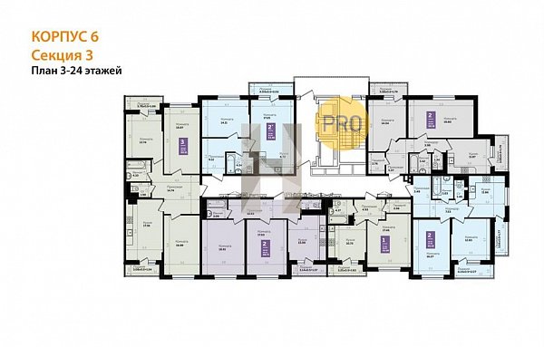 1-комн. квартира, 41.51 м², ЖК Левада (№133392)
