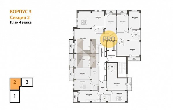 5-комн. квартира, 183.7 м², ЖК Екатерининский Парк (№133094)