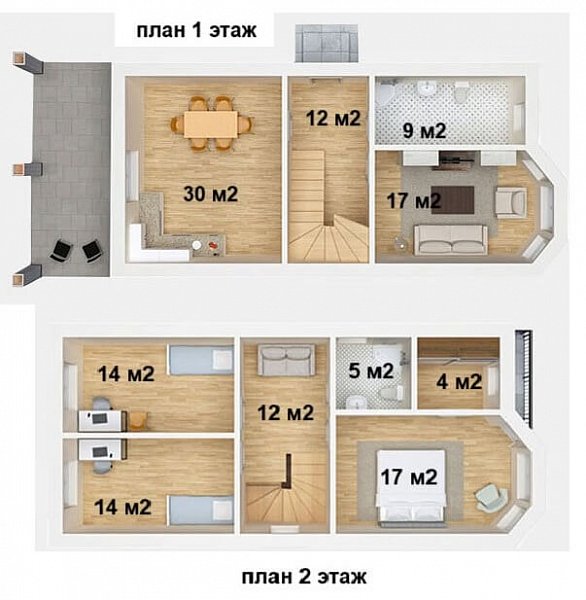 Дом 120 м², уч. 3.02 сот., Краснодар