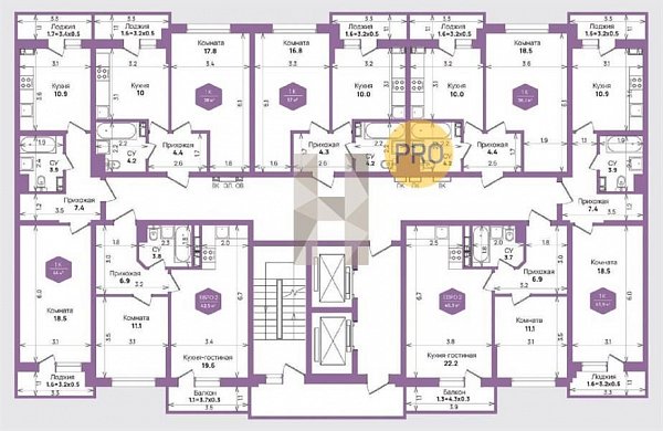 2-комн. квартира, 43.9 м², ЖК Жилой квартал Бауинвест (№133211)