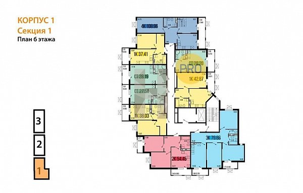 4-комн. квартира, 108.96 м², ЖК Цветной бульвар (№133746)
