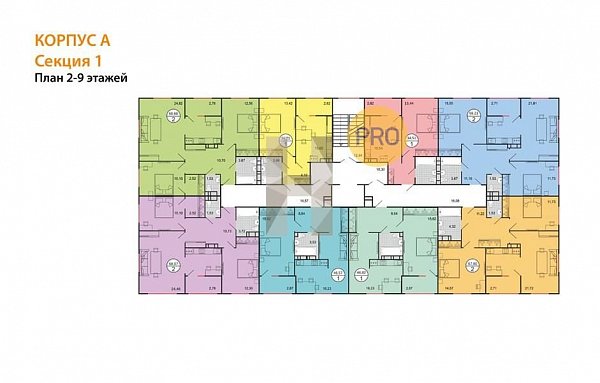 1-комн. квартира, 46.57 м², ЖК Событие (№132446)