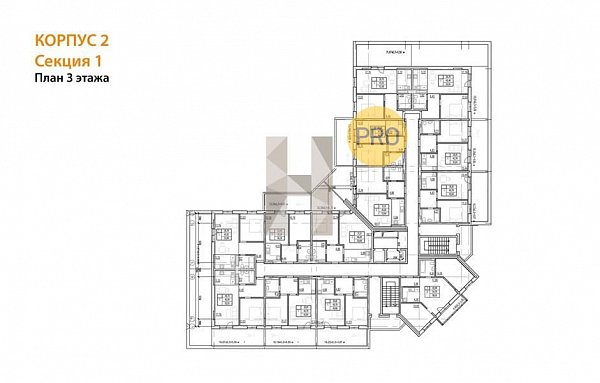 1-комн. квартира, 53.6 м², ЖК Вектор (№132366)