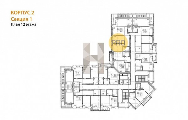 1-комн. квартира, 48.3 м², ЖК Вектор (№132370)
