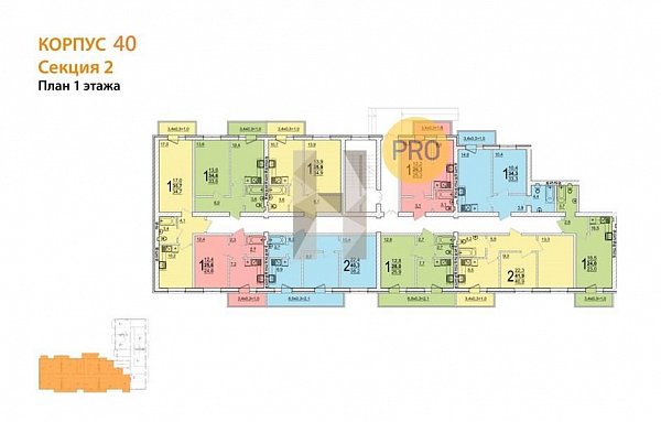 1-комн. квартира, 28 м², ЖК ДарГрад (№133184)