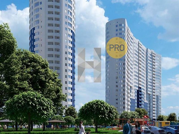 3-комн. квартира, 105.57 м², ЖК Фонтаны (№132332)