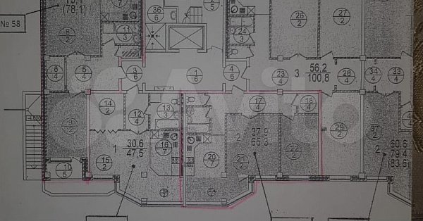 2-комн квартира, 66 м², р-н Центр (№129908)