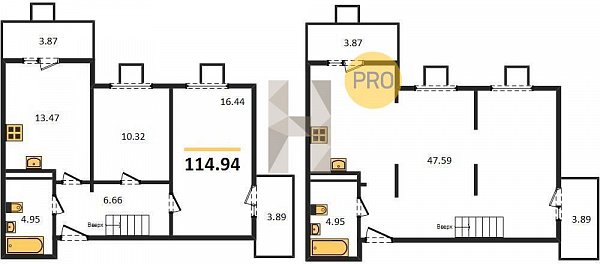 Продается 3-комн. квартира, 114.94 м², ЖК Цветной бульвар, 