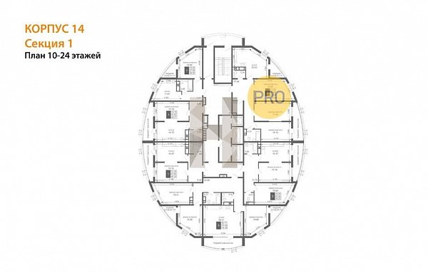 3-комн. квартира, 115.39 м², ЖК Фонтаны (№132335)