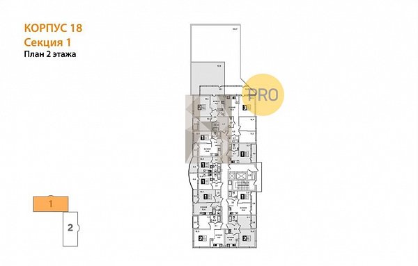 3-комн. квартира, 221.8 м², ЖК Самолет-3 (№132112)