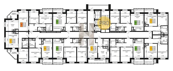 3-комн. квартира, 70.82 м², ЖК Сегодня (№133361)