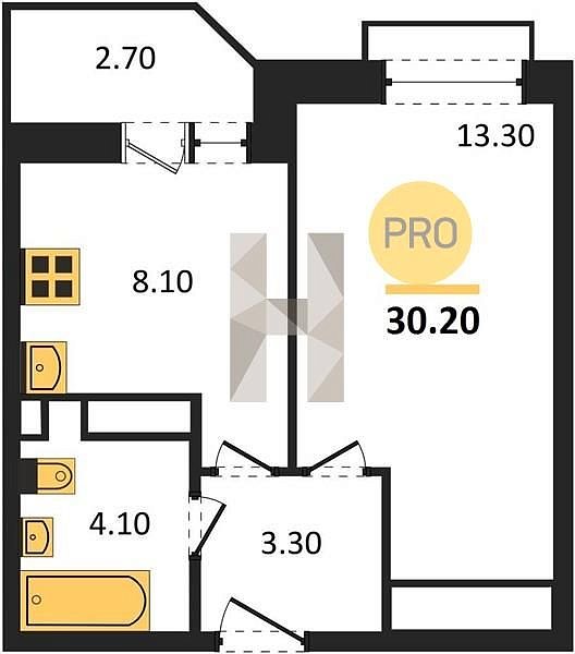 Продается 1-комн. квартира, 30.2 м², ЖК Спортивная деревня-2, 