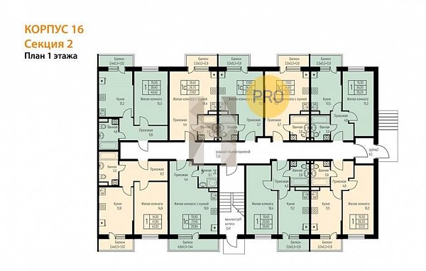 Студия, 25.72 м², ЖК Nova Vita (№133542)
