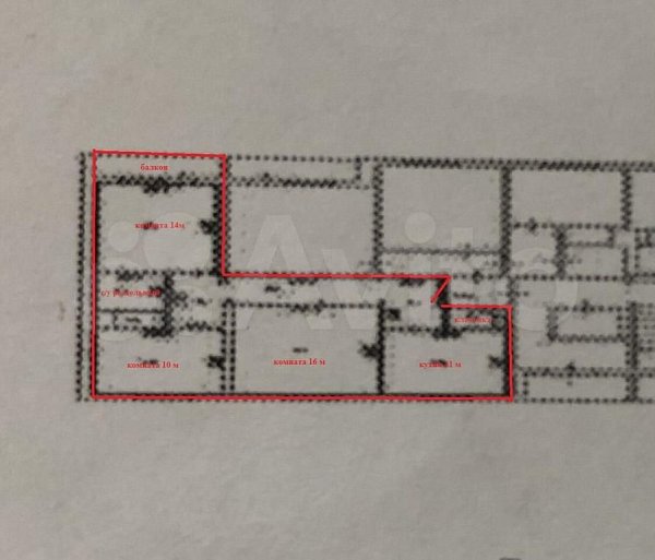 3-комн квартира, 69 м², р-н Российская ул (№124905)