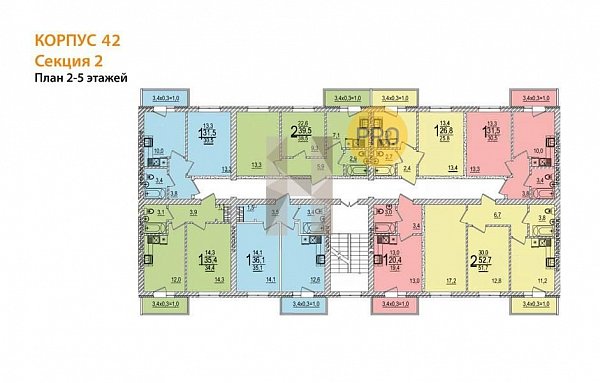 1-комн. квартира, 37.1 м², ЖК ДарГрад (№133216)