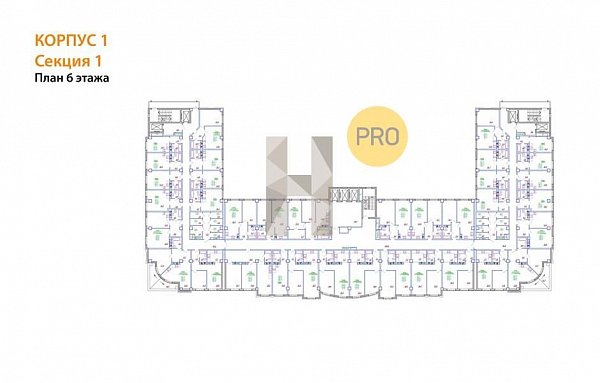 1-комн. квартира, 53.4 м², ЖК The Grand Palace (№132242)