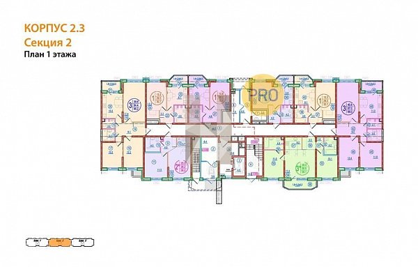 3-комн. квартира, 69 м², ЖК Спортивная деревня-2 (№132442)