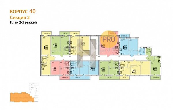 1-комн. квартира, 34.3 м², ЖК ДарГрад (№133182)