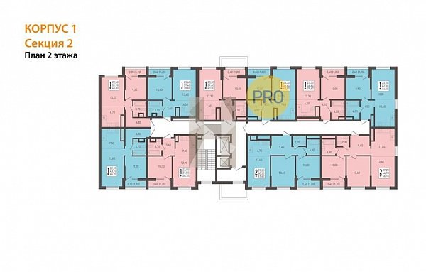 2-комн. квартира, 66.1 м², ЖК ЮГГЕ (№132491)