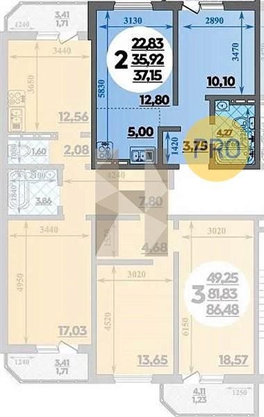 Продается 3-комн. квартира, 86.48 м², ЖК Восточно-Кругликовский, 