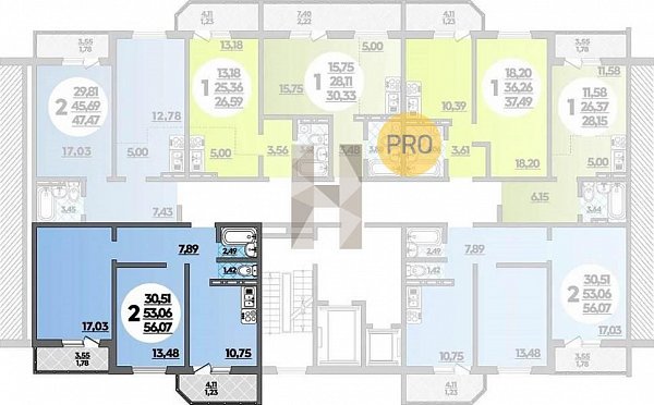 Студия, 28.15 м², ЖК Восточно-Кругликовский (№133303)