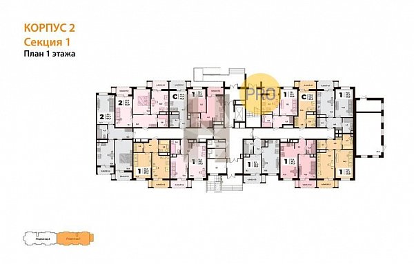 1-комн. квартира, 37.2 м², ЖК Родной Дом-5 (№132605)