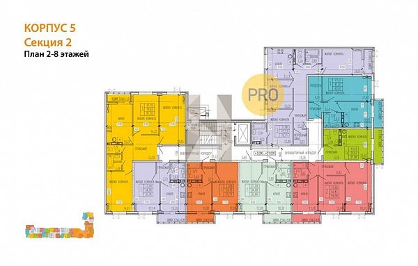 1-комн. квартира, 35.76 м², ЖК Краски (№132233)