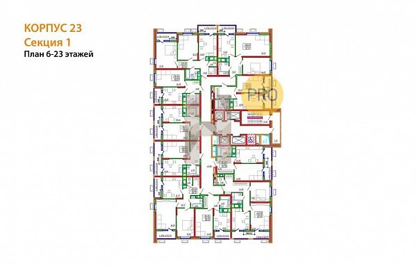 2-комн. квартира, 65.55 м², ЖК Родные просторы (№132388)