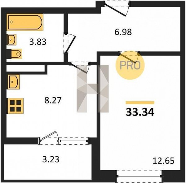 Продается 1-комн. квартира, 33.34 м², ЖК Архитектор, 