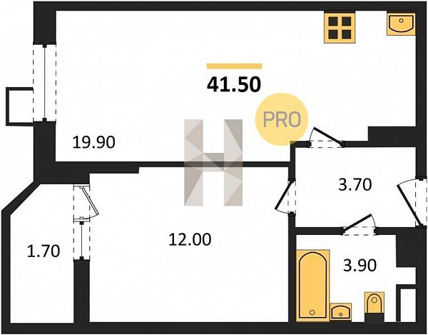 Продается 1-комн. квартира, 41.5 м², ЖК СказкаГрад, 