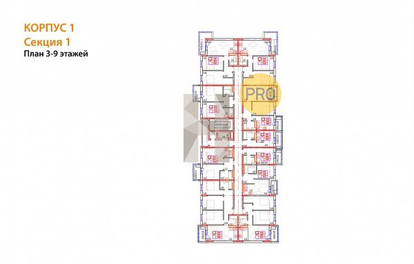 2-комн. квартира, 58.87 м², ЖК Вектор (№132363)