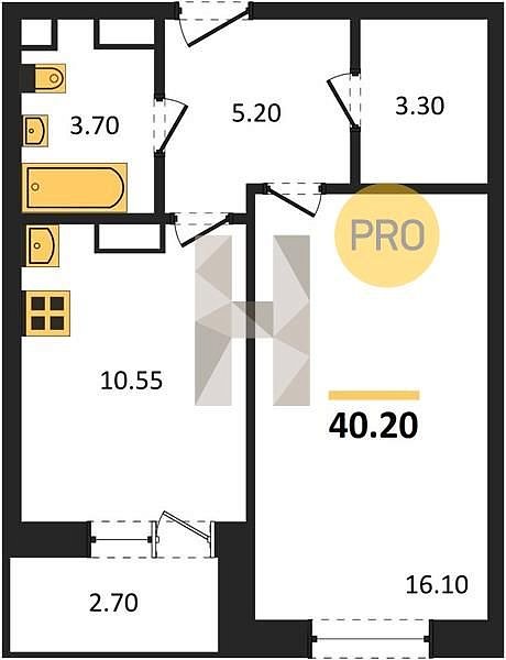 Продается 1-комн. квартира, 40.2 м², ЖК Nova Vita, 