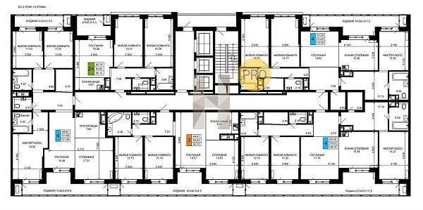 3-комн. квартира, 121.48 м², ЖК Сегодня (№133363)