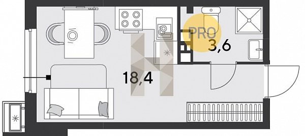 Продается Студия, 22 м², ЖК Парк Победы-2,