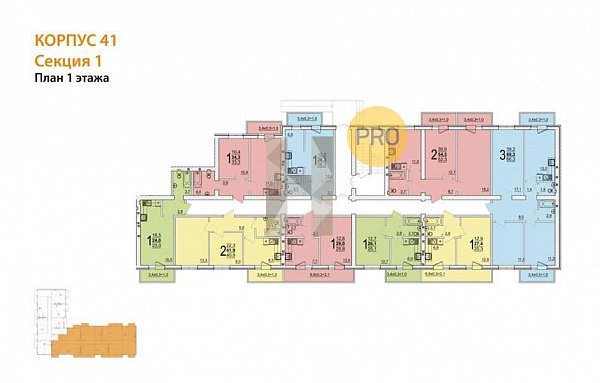 1-комн. квартира, 27.4 м², ЖК ДарГрад (№133190)