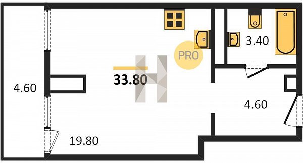 Продается Студия, 33.7 м², ЖК The Grand Palace, 